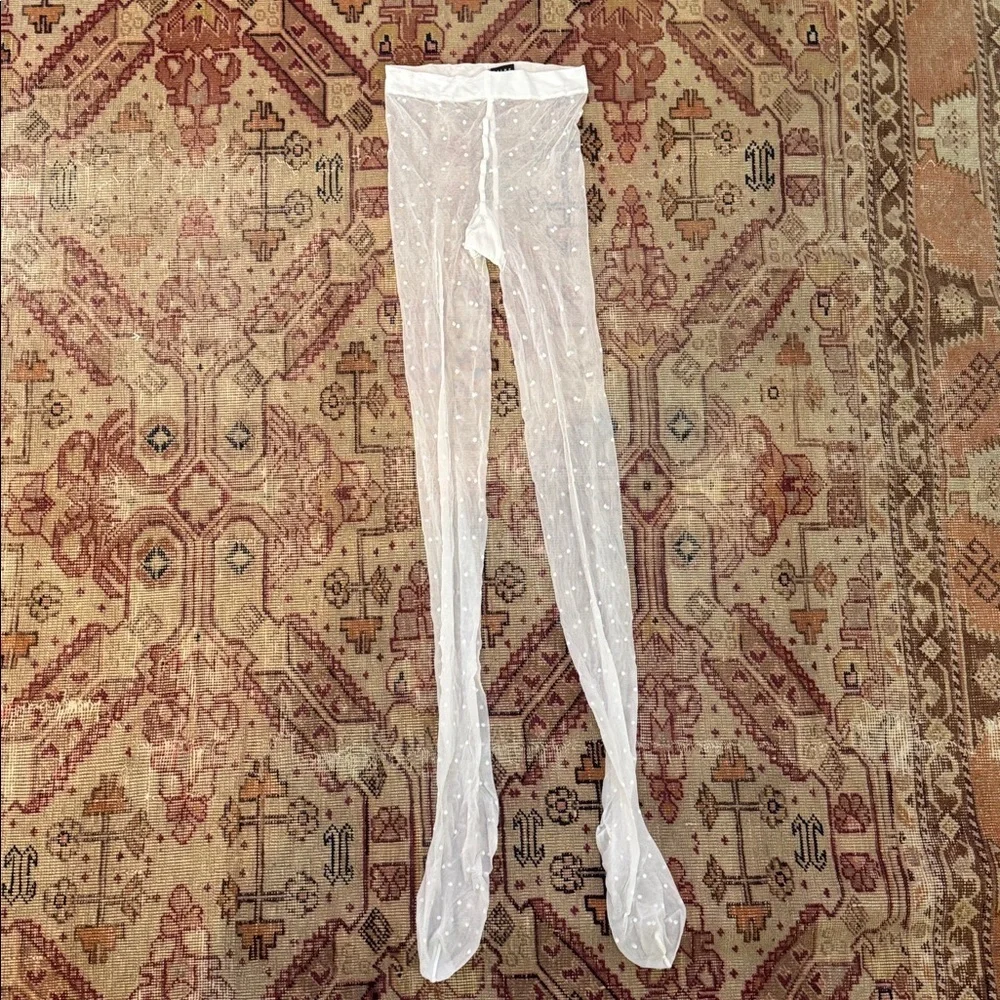 FALKE Dot Tight in White small